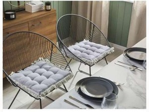 Calm Stripe 100% algodón Lumbar almohada y cojín de asiento antibacterias y ecológico cómodo accesorio decorativo para el hogar y la Oficina - Product Image 4