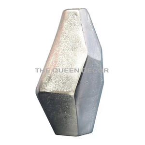 Handmade Aluminum and Iron Flower <b>Vase</b> Luxury Shinny Polish <b>Unique</b> Shape for Home Plants Decor Tabletop <b>Vase</b> - Product Image 6