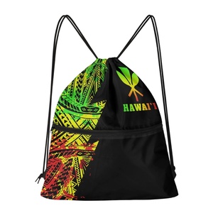 Vente en gros Sac à dos scolaire personnalisé en PVC léger à impression Monstera Sac à dos unisexe décontracté pour garçons et filles mode hawaïenne quantité minimale de commande bas - Product Image 5