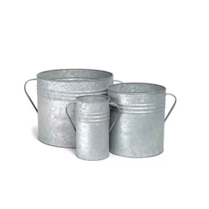 Vente en gros d'articles de jardin pots de fleurs et jardinière jardinières galvanisées de qualité exclusive jardinières faites à la main de forme personnalisée à vendre - Product Image 1