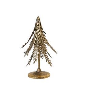Árbol de Navidad Metálico Exclusivo con Acabado Dorado para Decoración del Hogar, Vajilla, Árbol de Mesa para Festividades - Product Image 3