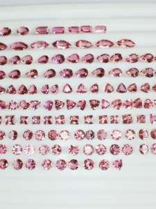 พลอยทัวร์มาลีนสีชมพูสดใสพลอยหลวมคุณภาพ AAA ประณีตตัดผสมความคมชัดสูงชิ้นส่วนที่ไม่ซ้ำใครพร้อมใบรับรอง IGI - Product Image 2