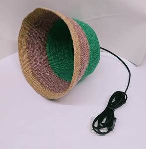 High Quality Boho Style Seagrass Straw Pendant Lampshade Eco-Friendly Rattan Hanging Light Cover for Indoor Use for Living - Product Image 2