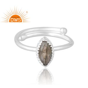 Anillo de piedras preciosas de labradorita Natural de Plata de Ley 925 más vendido, joyería personalizada para mujer, regalo para ella - Product Image 4