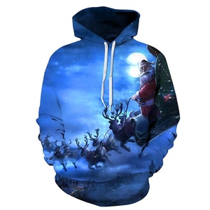 <b>Men's</b> Custom Logo Sublimated <b>Christmas</b> <b>Hoodie</b> Lightweight Hoodies For <b>Man</b> 100% Cotton <b>Men's</b> <b>Christmas</b> <b>Hoodie</b> - Product Image 1