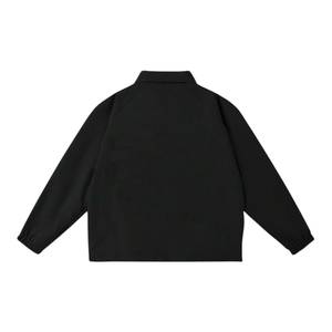 เสื้อแจ็คเก็ตบอมเบอร์วินเทจแบบมีซิปสำหรับผู้ชาย ไม่มีปก เสื้อคลุมอเนกประสงค์ สวมใส่สบายๆ สำหรับเดินทาง กันลม - Product Image 2