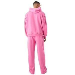 Vêtements de rue de haute qualité, tendance, 100% coton molletonné 350 grammes, coupe classique, impression personnalisée, service OEM, printemps, pour hommes - Product Image 3