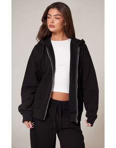 Sudadera con Capucha Oversize de Algodón 100% de 600 g/m² para Mujer, de Secado Rápido, con Logotipo Bordado/Estampado ODM, Color Liso, para Invierno, Venta al por Mayor - Product Image 5