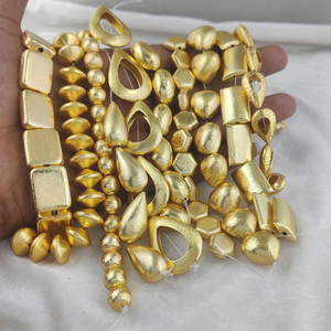 Cuentas y accesorios de joyería chapadas en oro pulido, cuentas de joyería de cobre, abalorios de plata de lujo - Product Image 3