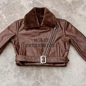 Veste en jean en cuir personnalisable de haute qualité unisexe 100% coton Style décontracté pour l'hiver avec logo brodé - Product Image 1