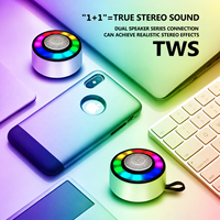 Speaker Bluetooth 5.3 Portabel Huayang OP-03 5W Lampu RGB TWS FM TF Tipe C Mini Nirkabel Berbahan Logam Isi Ulang