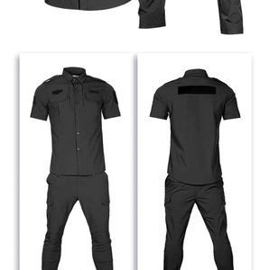 Camisetas Polo de Patrulla Bicicleta de Dos Tonos 100% Poliéster, Conjuntos de Uniformes de Guardia de Seguridad Reflectantes, Protección UV, Unisex, Bolsillo con Cremallera, Primavera - Product Image 6