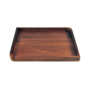 Plateau de service en bois rectangulaire au design moderne Plateau en bois d'acacia massif naturel en gros Technique de gravure écologique - Product Image 4