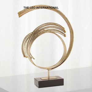 Aluminium Métal Marbre Base Arbre Forme Argent Plaqué Sculptures Modernes d'Inde Luxe Fait Main Décoratif Maison - Product Image 2