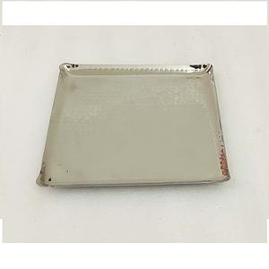 Plateau de service rectangulaire moderne en or martelé plaqué or pour fruits et fruits secs, utilisation à domicile, hôtel, restaurant, mariage, personnalisable - Product Image 2