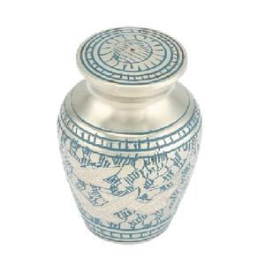 High Quality Brass Cremation <b>Keepsake</b> Urns With Engraving Gold Black And Red Marble Finished <b>For</b> Human <b>Ashes</b>-Funeral Supply - Product Image 5