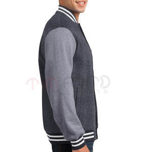Vente en gros grande taille hommes Letterman veste haut tendance hiver haut avec col montant pour une utilisation en extérieur sur Letterman vestes - Product Image 2