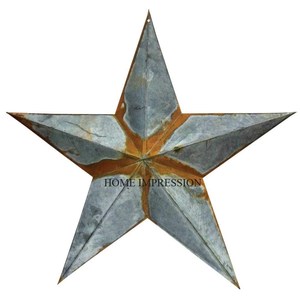 Ornement suspendu de luxe étoile rustique en métal Design moderne Design personnalisé disponible en vente directe d'usine Décoration fer grand - Product Image 2