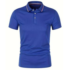 Camisa de Golf de Manga Corta para Hombre, de Algodón Jersey, Unisex, de Primera Calidad, Formal, para Oficina, Negocios, Talla Grande, Tejido Comprimido, Estampada - Product Image 3