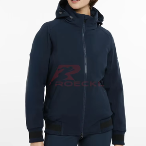 Veste d'équitation pour femmes en gros tissu imperméable avancé façonnant la coupe ajustée style élégant vêtements d'aventure en plein air équestre - Product Image 1