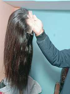 จริงสำหรับ HD ลูกไม้หนังศีรษะผมแท้อินเดียเรมี่วิกผมบ๊อบวิกผมหน้าม้าไร้กาวปลายสุขภาพดี - Product Image 3