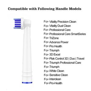 Repuestos de cabezales de cepillo de dientes redondos con forma de pétalo para cepillos eléctricos Oral-B, venta al por mayor, fábrica OEM - Product Image 4