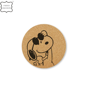 Posavasos de taza de bebida de barra de cerámica de sublimación personalizada con impresión de transferencia de calor a granel con corcho natural sostenible y duradero - Product Image 6