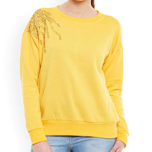 Nouveau design automne hiver plaine femmes sweats mode pull femmes col rond pull sweat - Product Image 1