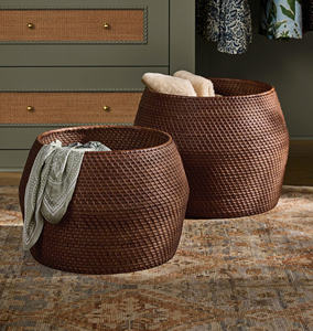 Handcrafted Rattan Bathroom Essentials Set & Laundry Basket Eco Friendly <b>Accessories</b> For Home Care Bathroom <b>Storage</b> Set - Product Image 4