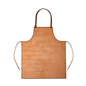Delantal de cocina de cuero profesional para chefs y cocinas caseras Delantal de cocina de diseño personalizado de cuero PU - Product Image 3