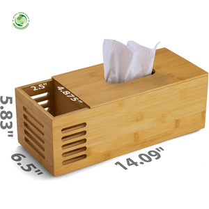 ไม้ไผ่สำหรับใช้ในครัวเรือนห้องนอนห้องน้ำกล่องทิชชูอเนกประสงค์ของตกแต่งโต๊ะธรรมชาติเป็นมิตรกับสิ่งแวดล้อมขายส่งจากเวียดนาม - Product Image 2