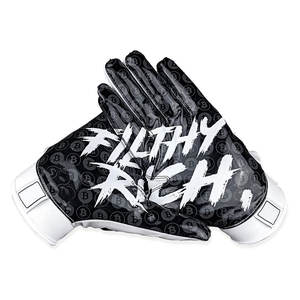 Gants de football américain à écran tactile super adhérents antidérapants respirants personnalisables pour l'entraînement en extérieur pour adultes et enfants - Product Image 1
