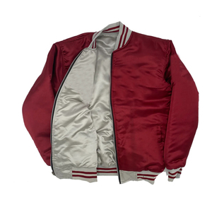 Vente en gros Veste universitaire en satin unisexe vintage avec drapeau italien Nouveau style de blouson bombardier décontracté pour hommes - Product Image 1