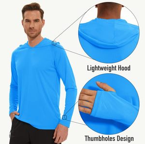 Camisetas de Protección Solar UPF 50+ con Capucha para Hombre, Transpirables, de Alta Calidad, Personalizadas, de Manga Larga, Deportivas, para Pesca, Camisetas de Protección contra Erupciones - Product Image 6