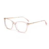 Lunettes de vue FFRD prêtes à l'emploi pour hommes, monture en acétate surdimensionnée, verres tendance, style décoratif, modèle B 3008, pour tous les types de visage
