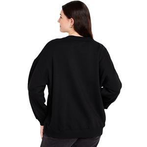 2025 mujer suelta Ajuste de manga larga transpirable Crop sudadera cuello redondo recortado suéteres para invierno Casual moda pulóveres - Product Image 6