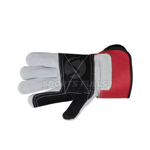 Guantes de trabajo de cuero profesional Puño reforzado ajustable Palma antiabrasión resistente al calor y al frío para un ajuste seguro - Product Image 5
