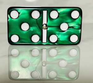 28 Carreaux Domino en Résine avec Boîte en Résine Coffret en Bois pour Panneaux Muraux et Divertissement Artisanat en Bois Artisanal - Product Image 1