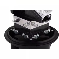Jonction de fibre et boîte de joint 144/288/576 joint mécanique thermorétractable à noyau ip68 fermeture d'épissure de fibre optique de type dôme