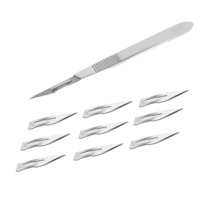 Manche de scalpel chirurgical à pointe ronde et courbée, manche de scalpel dentaire disponible avec des tailles personnalisées et des services OEM par Life Care Inst. - Product Image 2