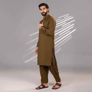 ชุดลำลองฤดูหนาวระบายอากาศได้ดีสำหรับผู้ชาย ชัลวาร์ กามีซ ไซส์ใหญ่พิเศษ AA IMPEX สำหรับวันอีดและงานแต่งงาน - Product Image 6