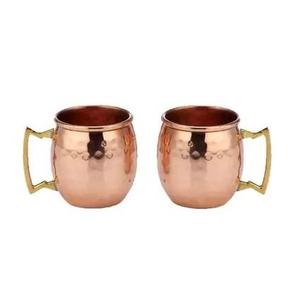 Taza de cobre Moscow Mule de diseño único con mango de metal para bebidas de fiesta cerveza y Cóctel tazas de cobre para beber - Product Image 2