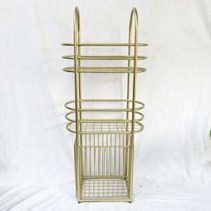 Bathroom Shelves <b>Iron</b> Frame Storage Shelf with Baskets KPT68014 - Product Image 4