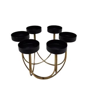 Glass & <b>Wood</b> Candle Holder Mango <b>Wood</b> Clay <b>Colour</b> Modern Style Candle Pillar Holder And Candle Stand For Home Decor - Product Image 3