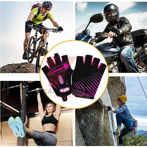 Gants de vélo demi-doigts pour enfants, antidérapants, amortissants, pour vélo, par KARIMAN MANUFACTURING - Product Image 5