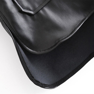 <b>Women's</b> <b>Wool</b> <b>Blend</b> Breathable Winter Formal Zipper Loose Fit Outerwear Jacket - Product Image 6