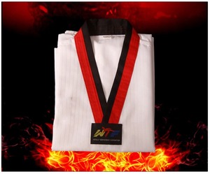 Traje de Taekwondo para Hombres, Mujeres y Niños, Traje de Karate de Algodón y Poliéster, Uniformes de Taekwondo blancos TKD, Conjunto WTF Karate Judo Taekwondo Dobok - Product Image 3