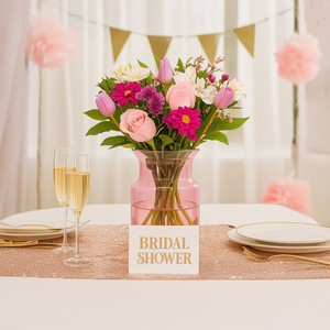 VMA6608PK - Florero Rosa Bridgerton con Borde Fruncido, Soplado a Máquina - 7.5 - Product Image 5