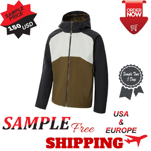 Chaqueta Cortavientos Impermeable Ecológica para Hombre, con Capucha, Cierre Completo, Transpirable, Softshell, Servicio OEM, Logotipo Personalizado, Casual - Product Image 4
