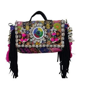 Bolso de mano con bordado Vintage de lujo hecho a mano indio, bolso Banjara de algodón para mujer, bolsos de hombro de moda personalizados para compras de noche - Product Image 2
